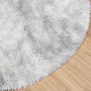 vidaXL Χαλί Shaggy με Ψηλό Πέλος NAVARRA Ανοιχτό Γκρι 240x240cm