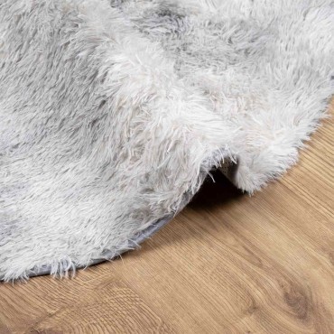 vidaXL Χαλί Shaggy με Ψηλό Πέλος NAVARRA Ανοιχτό Γκρι 240x240cm