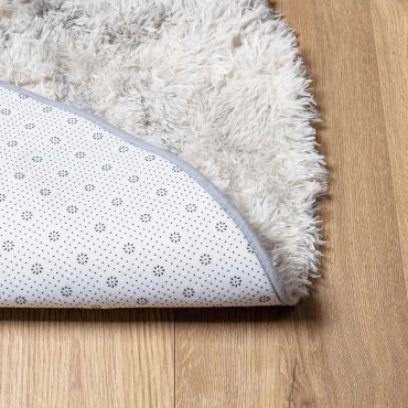 vidaXL Χαλί Shaggy με Ψηλό Πέλος NAVARRA Ανοιχτό Γκρι 240x240cm