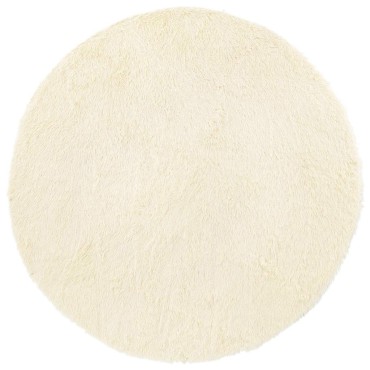 vidaXL Χαλί Shaggy με Ψηλό Πέλος NAVARRA Κρέμα 160x160cm πολυεστέρας