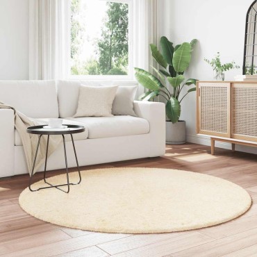 vidaXL Χαλί Shaggy με Ψηλό Πέλος NAVARRA Κρέμα 160x160cm πολυεστέρας