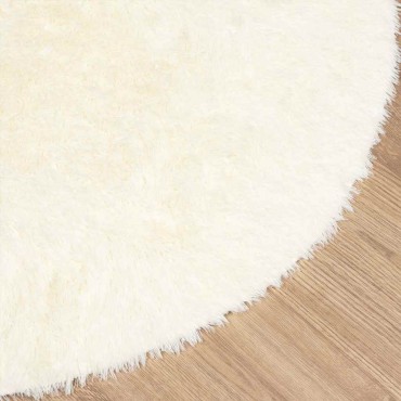 vidaXL Χαλί Shaggy με Ψηλό Πέλος NAVARRA Κρέμα 160x160cm πολυεστέρας
