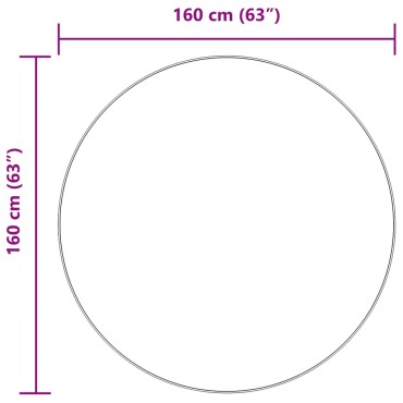 vidaXL Χαλί Shaggy με Ψηλό Πέλος NAVARRA Κρέμα 160x160cm πολυεστέρας