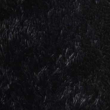 vidaXL Χαλί Shaggy με Ψηλό Πέλος NAVARRA Μαύρο 200x200cm πολυεστέρας