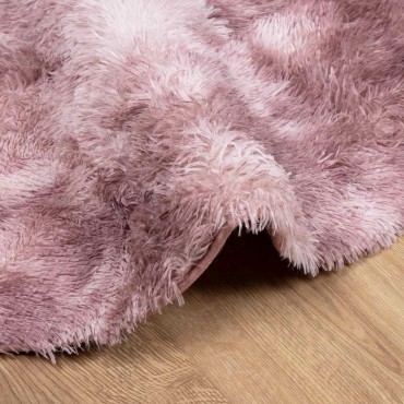 vidaXL Χαλί Shaggy με Ψηλό Πέλος NAVARRA Σκ. Ροζ 120x120cm