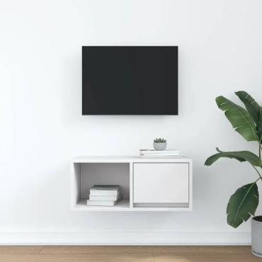vidaXL Έπιπλο Τηλεόρασης Λευκό 60x31x25,5cm Επεξεργασμένο Ξύλο