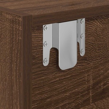 vidaXL Έπιπλο Τηλεόρασης καφέ δρυς 60x31x25,5cm Επεξεργασμένο Ξύλο
