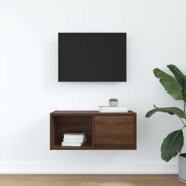 vidaXL Έπιπλο Τηλεόρασης καφέ δρυς 60x31x25,5cm Επεξεργασμένο Ξύλο