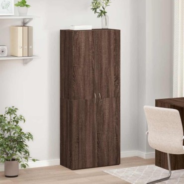 vidaXL ντουλάπι αρχείων καφέ δρυς 60x32x153cm Κατασκευασμένο ξύλο