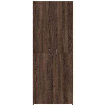 vidaXL ντουλάπι αρχείων καφέ δρυς 60x32x153cm Κατασκευασμένο ξύλο