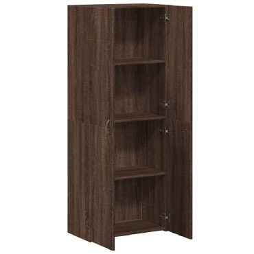 vidaXL ντουλάπι αρχείων καφέ δρυς 60x32x153cm Κατασκευασμένο ξύλο