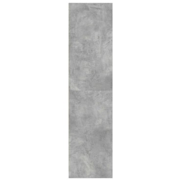 vidaXL Ντουλάπα Γκρι του Σκυροδέματος 80x50x200cm Επεξεργασμένο Ξύλο 1 τεμ.