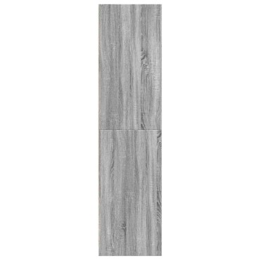 vidaXL Ντουλάπα Γκρι Sonoma 80x50x200cm από Επεξεργασμένο Ξύλο 1 τεμ.