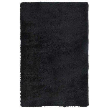 vidaXL Χαλί Shaggy με Ψηλό Πέλος NAVARRA Μαύρο 130x200cm πολυεστέρας