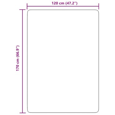 vidaXL Χαλί Shaggy με Ψηλό Πέλος NAVARRA Σκούρο Γκρι 120x170cm