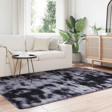 vidaXL Χαλί Shaggy με Ψηλό Πέλος NAVARRA Σκούρο Γκρι 130x200cm