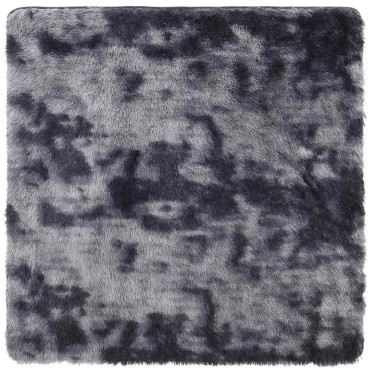 vidaXL Χαλί Shaggy με Ψηλό Πέλος NAVARRA Σκούρο Γκρι 160x160cm