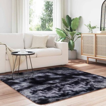 vidaXL Χαλί Shaggy με Ψηλό Πέλος NAVARRA Σκούρο Γκρι 160x160cm