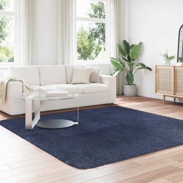 vidaXL Χαλί Shaggy με Ψηλό Πέλος NAVARRA Ναυτικό 240x240cm