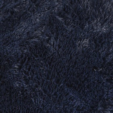 vidaXL Χαλί Shaggy με Ψηλό Πέλος NAVARRA Ναυτικό 240x240cm
