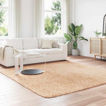 vidaXL Χαλί Shaggy με Ψηλό Πέλος NAVARRA Μπεζ 240x240cm πολυεστέρας