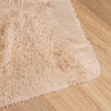 vidaXL Χαλί Shaggy με Ψηλό Πέλος NAVARRA Μπεζ 240x240cm πολυεστέρας