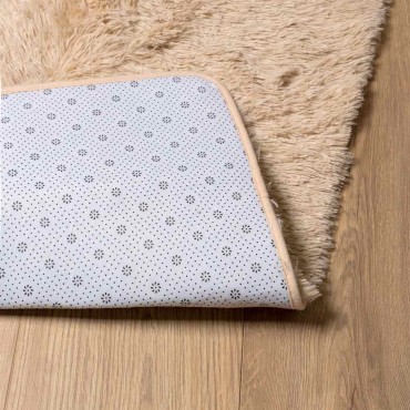 vidaXL Χαλί Shaggy με Ψηλό Πέλος NAVARRA Μπεζ 240x240cm πολυεστέρας