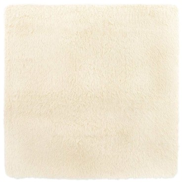 vidaXL Χαλί Shaggy με Ψηλό Πέλος NAVARRA Κρέμα 200x200cm πολυεστέρας