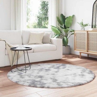 vidaXL Χαλί Shaggy με Ψηλό Πέλος NAVARRA Ανοιχτό Γκρι 160x160cm