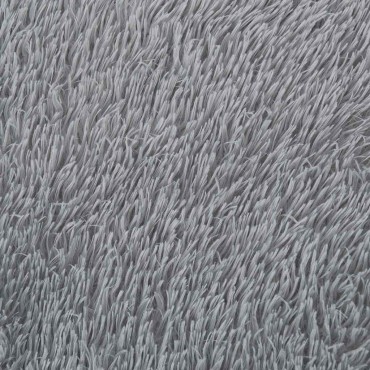 vidaXL Χαλί Shaggy με Ψηλό Πέλος NAVARRA Ασημί Γκρι 160x160cm