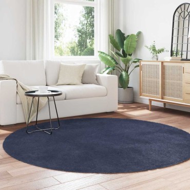 vidaXL Χαλί Shaggy με Ψηλό Πέλος NAVARRA Ναυτικό 200x200cm