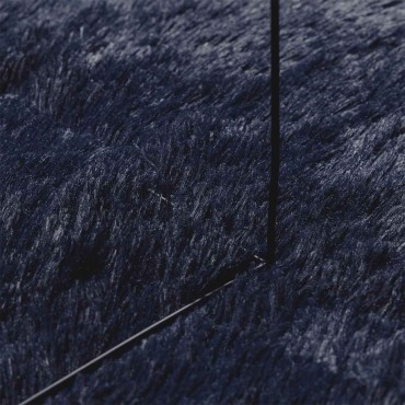vidaXL Χαλί Shaggy με Ψηλό Πέλος NAVARRA Ναυτικό 200x200cm