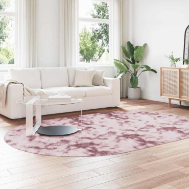 vidaXL Χαλί Shaggy με Ψηλό Πέλος NAVARRA Σκ. Ροζ 300x200cm