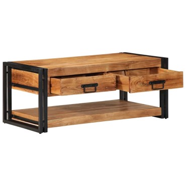 vidaXL Τραπεζάκι σαλονιού 90x50x38cm μασίφ ξύλο ακακίας 1 τεμ.