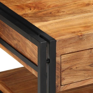 vidaXL Τραπεζάκι σαλονιού 90x50x38cm μασίφ ξύλο ακακίας 1 τεμ.