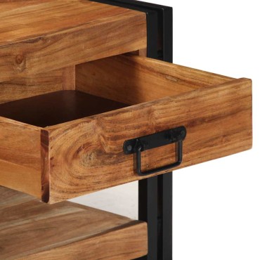 vidaXL Τραπεζάκι σαλονιού 90x50x38cm μασίφ ξύλο ακακίας 1 τεμ.