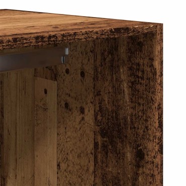 vidaXL Ντουλάπα Όψη Παλαιού Ξύλου 80x50x200cm από Επεξεργασμένο Ξύλο 1 τεμ.