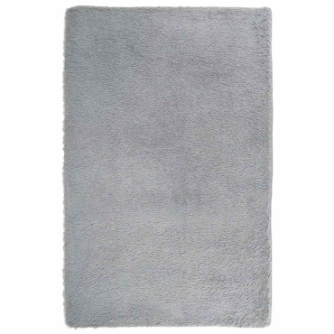 vidaXL Χαλί Shaggy με Ψηλό Πέλος NAVARRA Ασημί Γκρι 130x200cm