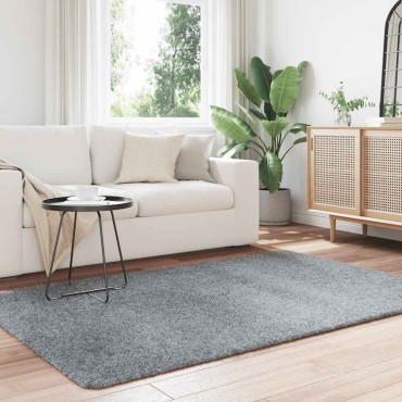 vidaXL Χαλί Shaggy με Ψηλό Πέλος NAVARRA Ασημί Γκρι 130x200cm