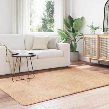 vidaXL Χαλί Shaggy με Ψηλό Πέλος NAVARRA Μπεζ 130x200cm πολυεστέρας
