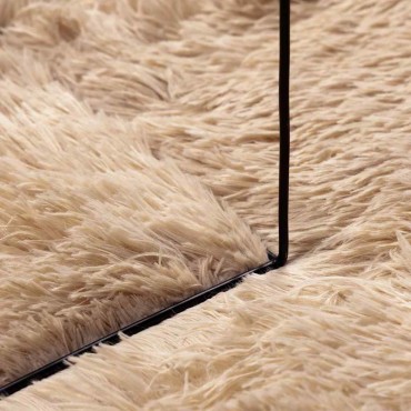 vidaXL Χαλί Shaggy με Ψηλό Πέλος NAVARRA Μπεζ 130x200cm πολυεστέρας