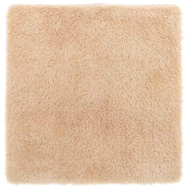 vidaXL Χαλί Shaggy με Ψηλό Πέλος NAVARRA Μπεζ 160x160cm πολυεστέρας