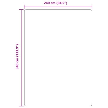 vidaXL Χαλί Shaggy με Ψηλό Πέλος NAVARRA Σκ. Ροζ 240x340cm
