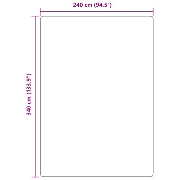 vidaXL Χαλί Shaggy με Ψηλό Πέλος NAVARRA Κρέμα 240x340cm πολυεστέρας