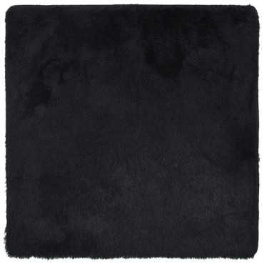 vidaXL Χαλί Shaggy με Ψηλό Πέλος NAVARRA Μαύρο 120x120cm πολυεστέρας