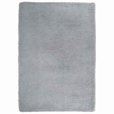 vidaXL Χαλί Shaggy με Ψηλό Πέλος NAVARRA Ασημί Γκρι 240x340cm