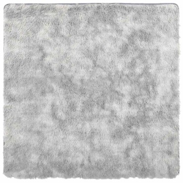 vidaXL Χαλί Shaggy με Ψηλό Πέλος NAVARRA Ανοιχτό Γκρι 160x160cm