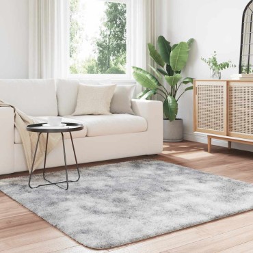 vidaXL Χαλί Shaggy με Ψηλό Πέλος NAVARRA Ανοιχτό Γκρι 160x160cm