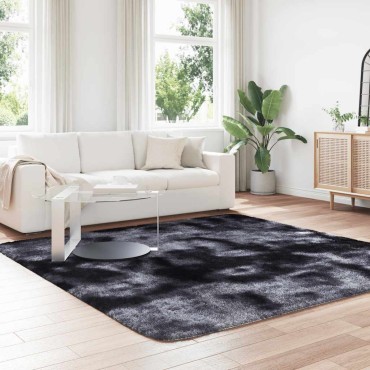 vidaXL Χαλί Shaggy με Ψηλό Πέλος NAVARRA Σκούρο Γκρι 240x240cm