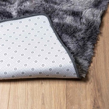 vidaXL Χαλί Shaggy με Ψηλό Πέλος NAVARRA Σκούρο Γκρι 240x240cm